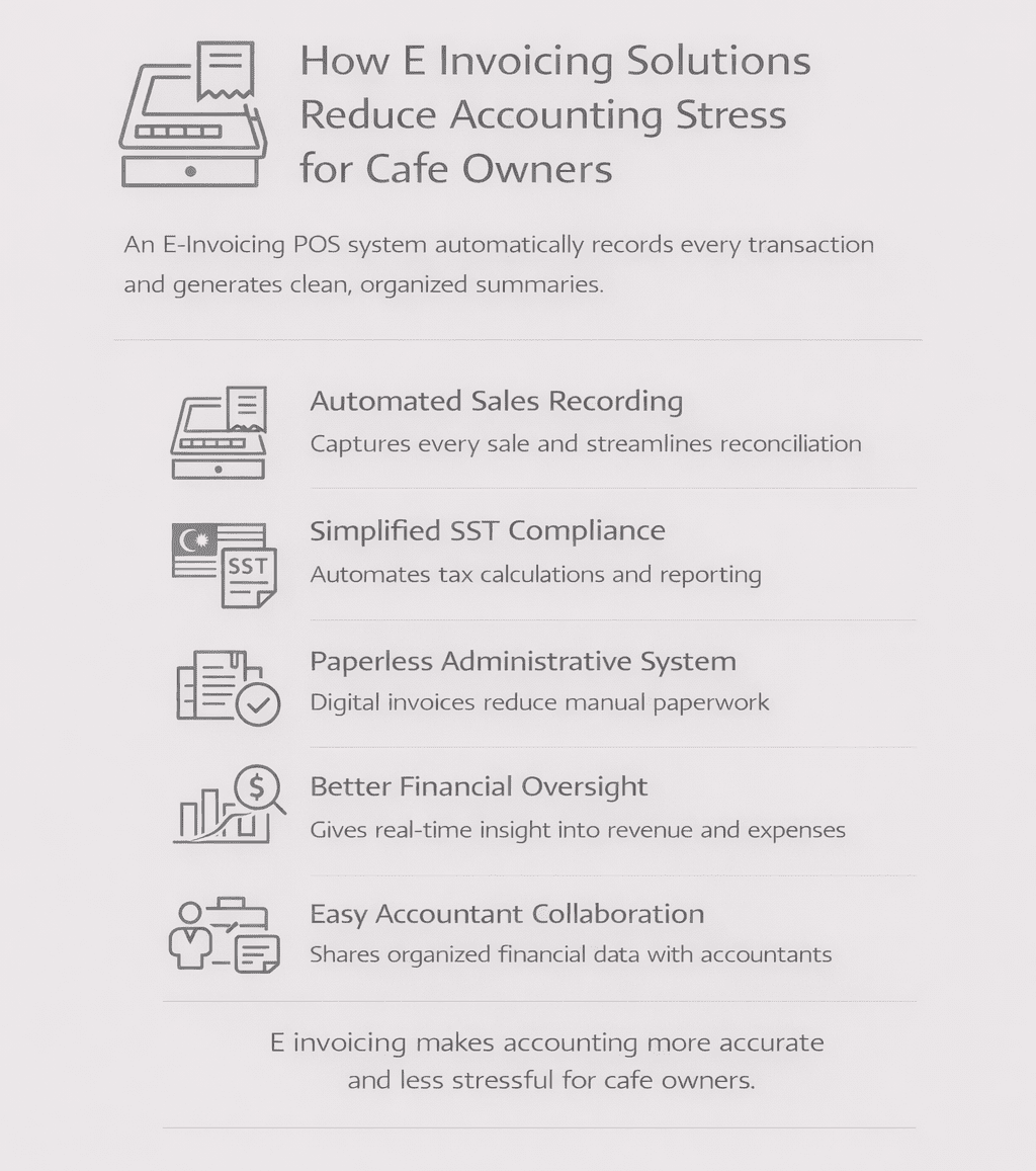 How E Invoicing Solutions Reduce Accounting Stress for Cafe Owners